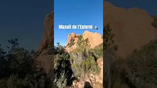 Epic views of Massif de l&rsquo;Esterel 🇫🇷 Rugged red peaks by the sea! #esterel #shorts #france #cannes