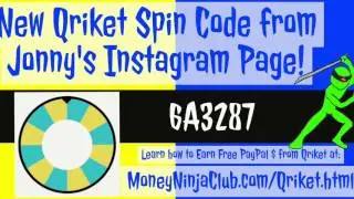 EXPIRED! New Qriket Spin Code for First 10,000!!