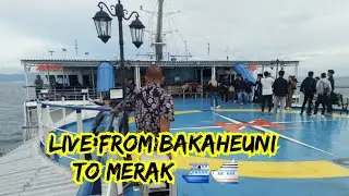 V x5 sedang live sekarang! pemandangan diatas kapal kreen sekali guys #live #bakauheni #kapal