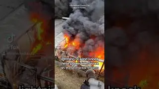 11 semi-trailers destroyed #hillsboroughcounty #florida #tampa #news #ramondiaztv #telemundo