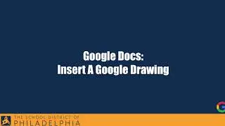 Inserting a Google Drawing into Google Docs