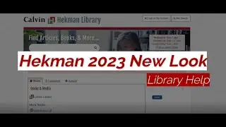 Hekman NewLook: Library Help