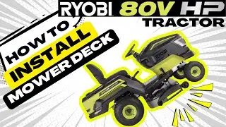 Ryobi Tractor Deck Installation #diy #homedepot #landscape #electrical #tractor #power