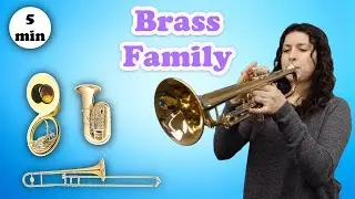 K-1 Elementary Music Lesson | Brass Family | Trumpet, Trombone, Tuba, Sousaphone