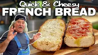 Make Cheesy French Bread Pizza with Bruce Mitchell | Blackstone Griddle