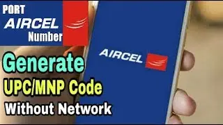 Aircel UPC PORTING Code Generate Without Network