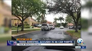 3 juveniles arrested, linked to 46 high-end auto thefts in Palm Beach County