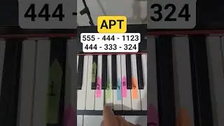 🎹🔥 APT. Piano Tutorial 🎶✨