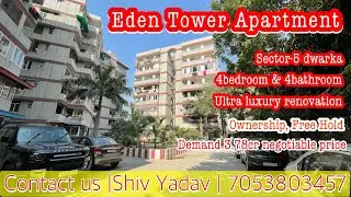 4bedroom @ 4washroom with modular kitchen | Society building quality is very good | #dwarkaflats