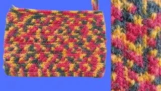 Multi colour woollen hand purse 👛👛. stitching very easy and useful