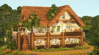 [Minecraft] 🌼💖 Cozy Cottagecore House Tutorial / Aesthetic / Mizuno's 16 Craft Resource Pack