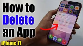 Как УДАЛИТЬ приложение на iPhone 17/17 Pro Max/Air