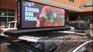 IP65 Slim light Taxi roof Led Display taxi top LED Advertising Signs,ARISELED Outdoor Taxi Top LED D