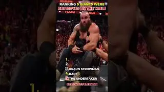 Ranking 5 Giants Destroyed Through Tables 💥🪑 | When Big Men Crashed Hard! #wwe #wrestling