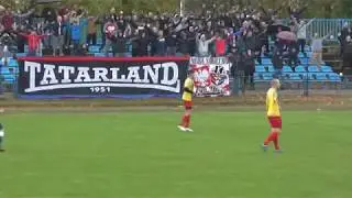 Derby Powiatu Unia Nowa Sarzyna - Pogoń Leżajsk 05.10.2019r. - kibice Unii N. S.