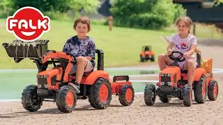 Falk - Kubota pedal tractor and loader (ref.2060-2060AB-2060AM)