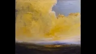 Jon Kidd painting a landscape in oils 🙂🎨