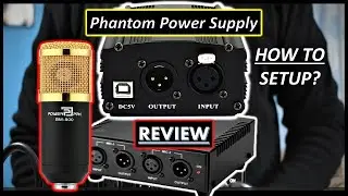 48V Phantom Power Supply For Condenser Microphone Review | Hindi |How To Setup Power Supply With Mic