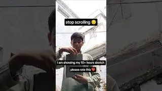 Stop scrolling 😔 #drawing #artshorts #artist #hardwork #sketch #sketch #youtubeshorts