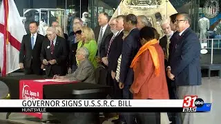 Governor Ivey signs Space and Rocket center bill while in Huntsville