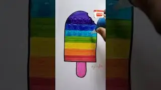 rainbow popit drawing #123go #rgcrafts #tiktok #viral #bts #creativeart #trending #colouring #popit