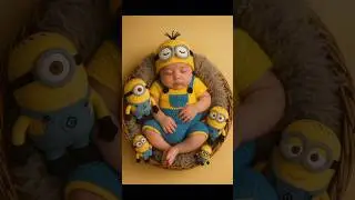 Minion  photoshoot prompt #babyshoot #chatgpt #baby #newbornphotography #chat