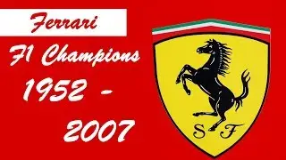 Ferrari's F1 World Drivers' Champions (1952-2007) #Schumacher #R&auml;ikk&ouml;nen #Fangio