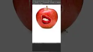 🔥Apple With Mouth Manipulation in Photoshop🔥#shorts