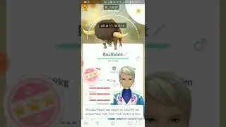 Pokemon go ( I got a Hundo Bouffalant ) using PGSHARP
