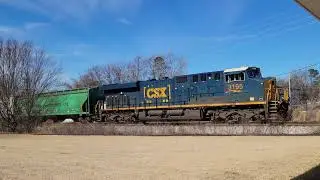CSX Q581 at Lawrenceville, GA Depot 2/20/22