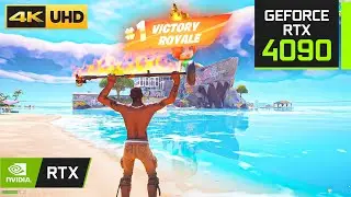 Fortnite Travis Scott Gameplay | RTX 4090 + 4K MAX Graphics | Ray Tracing ON