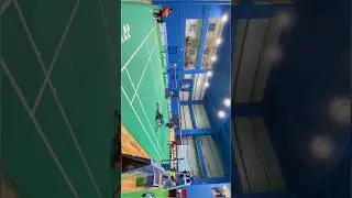 Great Defensive Shot in Badminton#shorts  #badminton #badmintontrickshots #badmintonracket