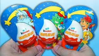 First Kinder JOY 2004 ASMR Unboxing Holiday Edition Inspiring No Talking Video