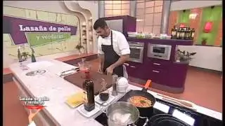 Receta: Lasaña de pollo y verduras