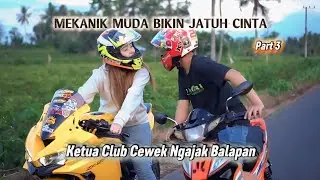 MEKANIK MUDA DIAJAK BALAPAN OLEH KETUA CLUB MOTOR CEWEK SAAT NGETES MOTOR