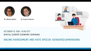 DEEcon Seminars: Online harassment and hate speech: gendered dimensions