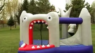 Bazoongi Shark Bounce House - Product Review Video