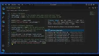 Python Fundamentals for Automotive: Python Arithmetic-Performing Calculations with Variables Step 4