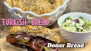 Doner Bread Recipe #turkishbread #breadrecipe #breadmaking #homemadebread #turkishfood #sandwich