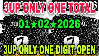 THAI LOTTERY FINAL FORMULA OPEN 01-02-2026 | 3UP TOTAL | 3UP SINGLE DIGIT AND 3UP PAIR OPEN 01/02/26