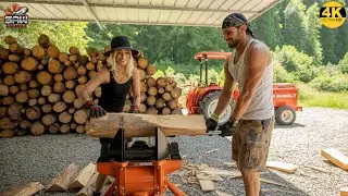 Lightning Fast Giant Wood Splitter &ndash; Automatic Wood Splitter That Works Like a Monster #1