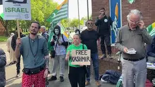 Kashmiris demonstration outside Indian consulate general Birmingham