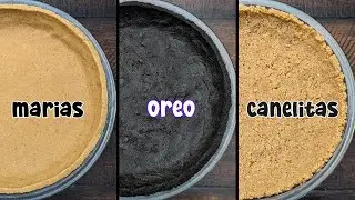 COSTRA DE GALLETA PARA PAY 🟠 SIN HORNO, RICA, FACIL, Lista en Minutos! 2 Ingredientes 🔶Thanksgiving
