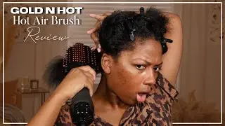 Gold N Hot Hair Dryer Brush Review | Blow Dry & Style All in One? | Niara Alexis