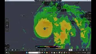 radar coverage of hurricane melissa on 10\28\2025