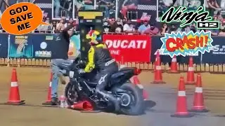 Kawasaki Ninja H2 CRASH 😱⚠️🤯 GOD Save the PIT CREW 🙏