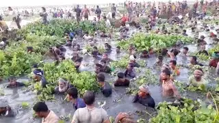Best together fishing video | Village peoples Catch biggest fish