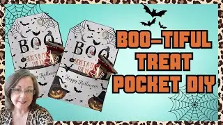 BOO-tiful Treat Pocket DIY | Printable Halloween Candy Holder Tutorial #halloweencraftideas