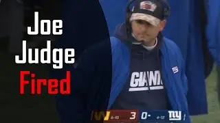 Breaking News: Joe Judge has been fired from the New York Giants