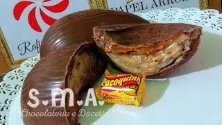 Páscoa- Ovo Trufado/recheado sabor paçoquinha com doce de leite